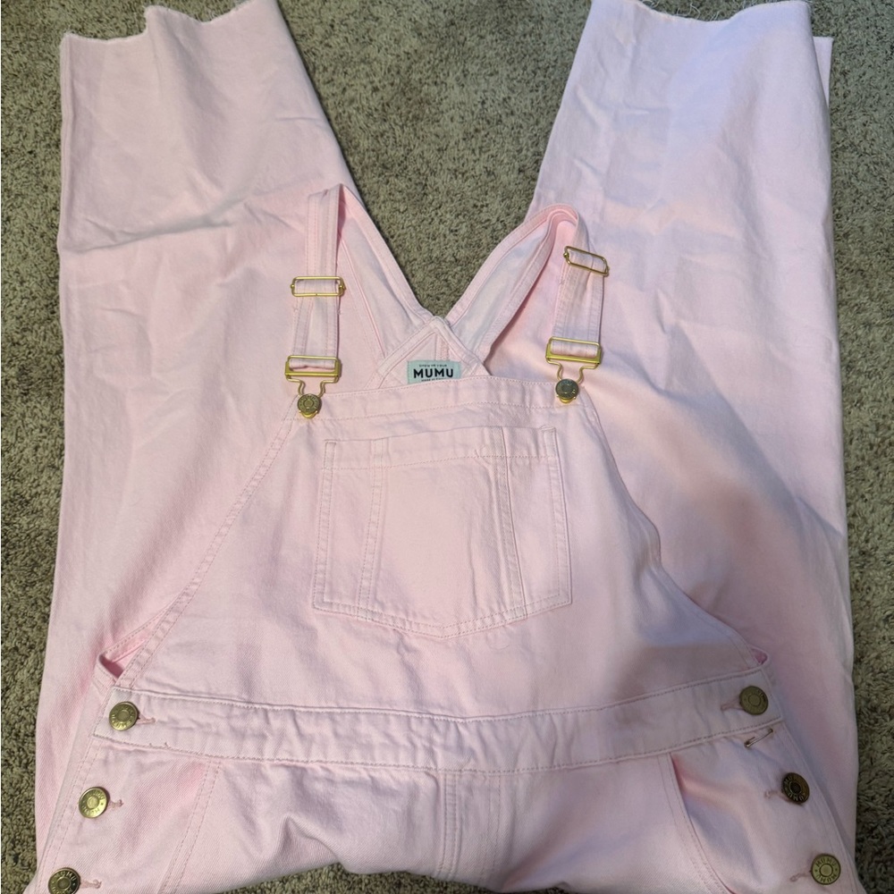 Show Me Your MuMu Light Pink Overalls